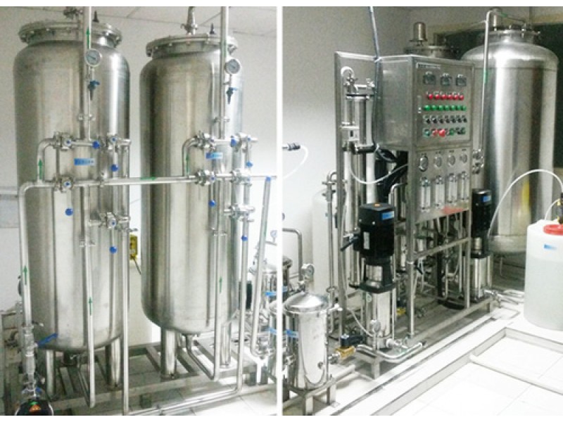 FOR PHARMACEUTICALS INDUSTRY: 2t/h Tow-stage Reverse Osmosis System